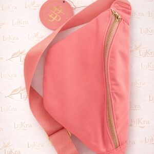 Simply Southern Pink Belt Bag / Fanny Pack | Adjustable Strap | Gold Zipper
